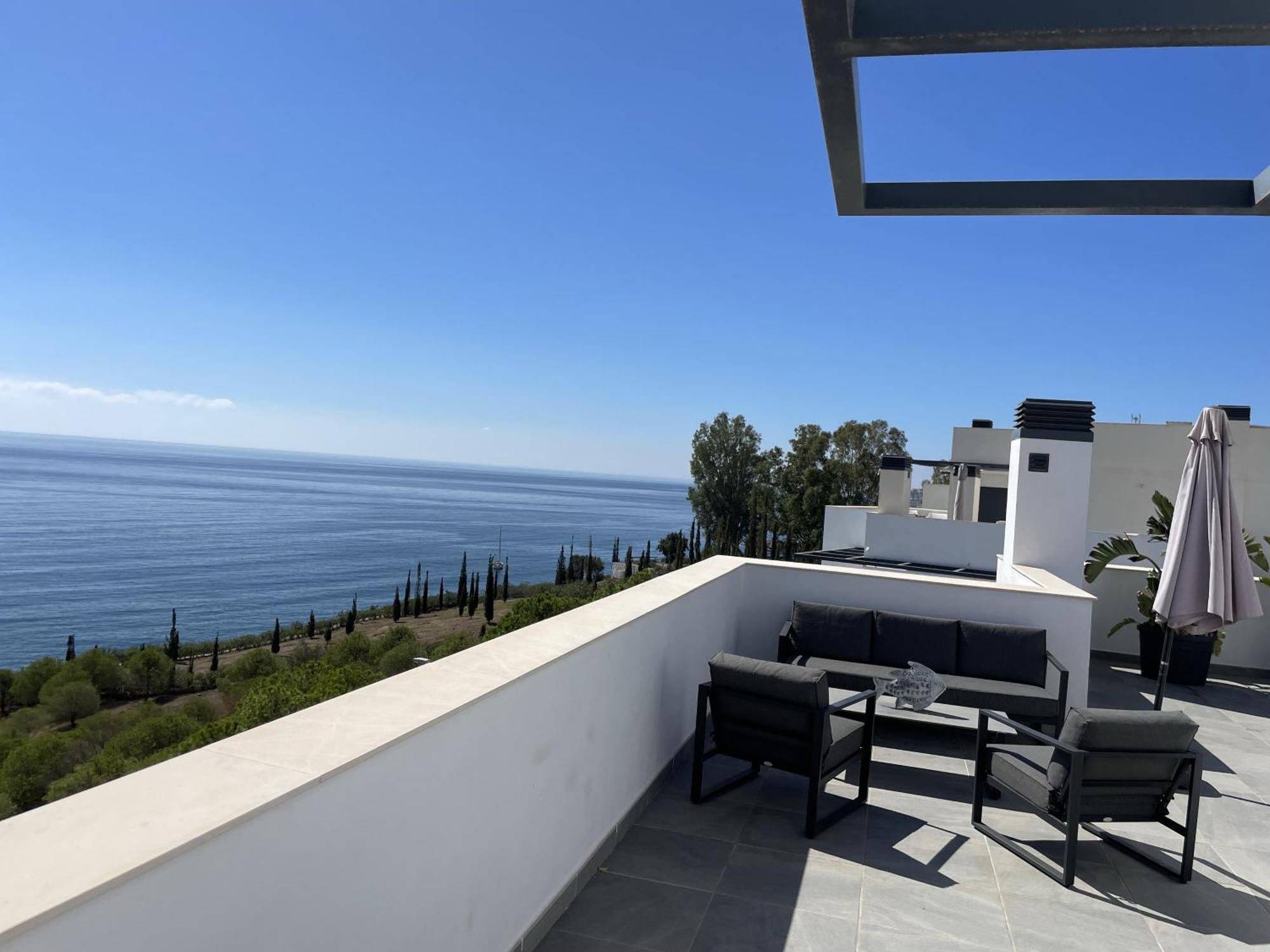 Sunny Penthouse Beach Apartment With Panoramic Views Almunecar Exterior photo